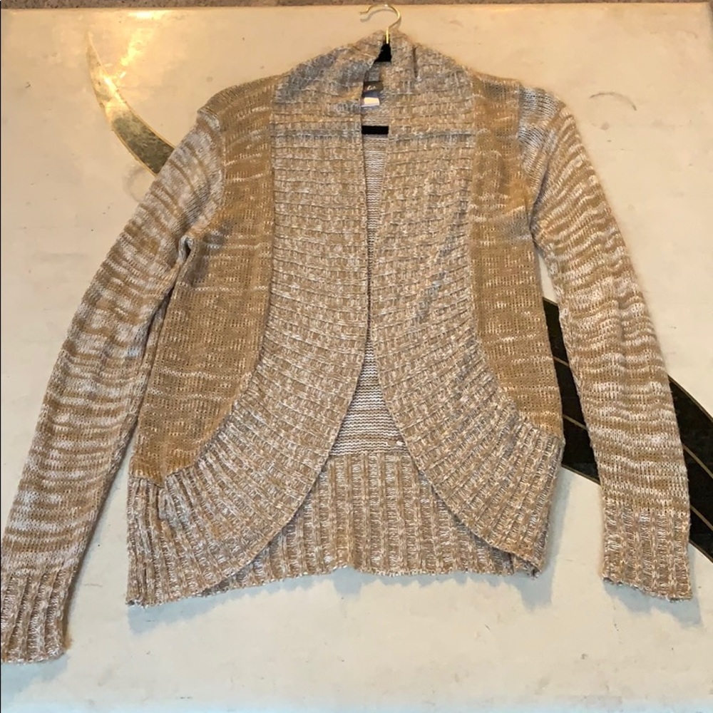 Lightweight cream knit cardigan